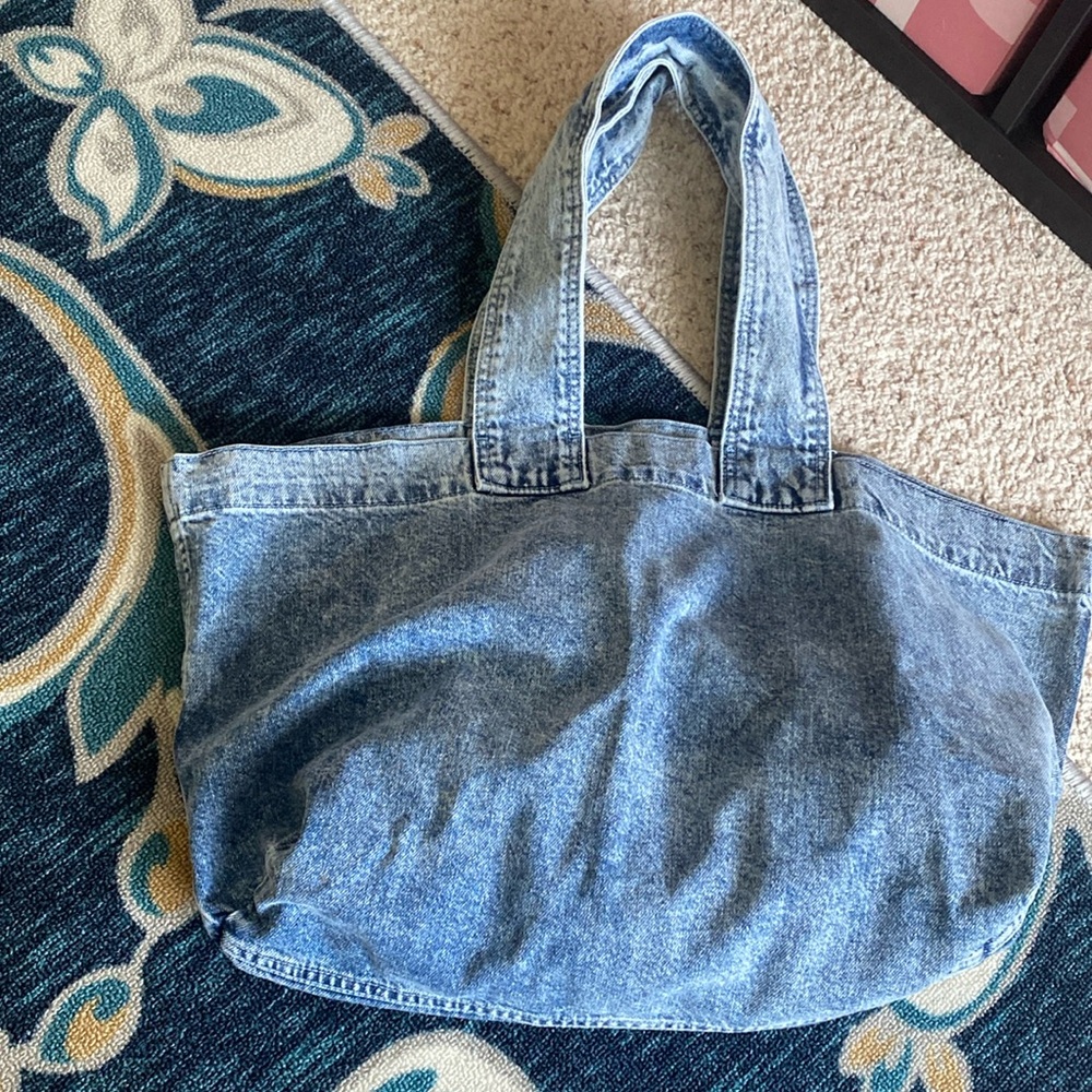 Good American denim tote bag
